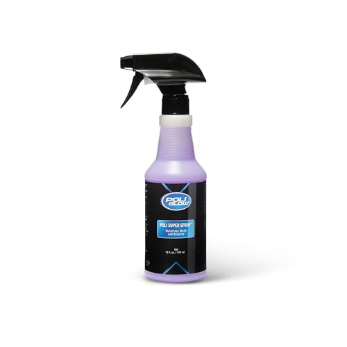 Poli Super Spray® Waterless Cleaner–No Rinse Car, Boat & RV Wash Streak-Free, High Gloss, Non-Abrasive Safe for Gelcoat, Fiberglass, Painted Surfaces, Glass, Plastic, Rubber & Vinyl–Quick & Easy - size: 16 Fl Oz (Pack of 1)