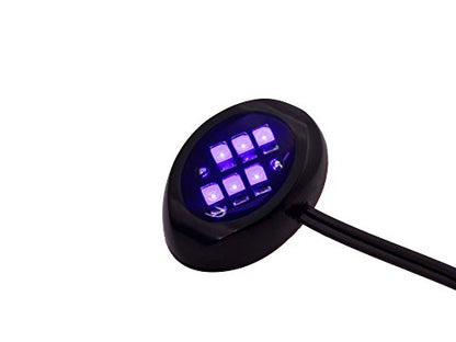 Oznium LED Modules (Round Black, UV LED) - color: UV LED, size: Round Black
