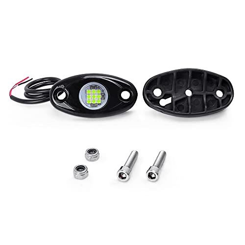 4 Pods LED Rock Light Kits White for Jeep ATV UTV SUV Off Road Car Truck Boat Underbody Glow Fender Lamp Underglow LED Neon Lights Waterproof - color: Green, size: 4 Pods