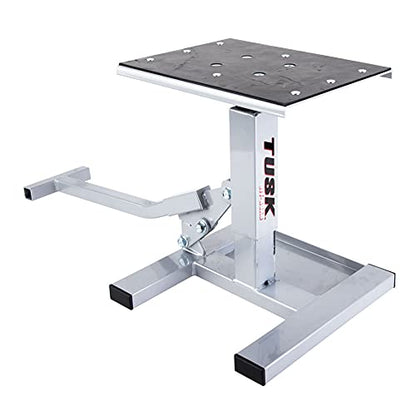 Tusk Adjustable Dirt Bike Motorcycle Lift Stand – Height Adjustable Maintenance Stand for Off-Road and Motocross Service