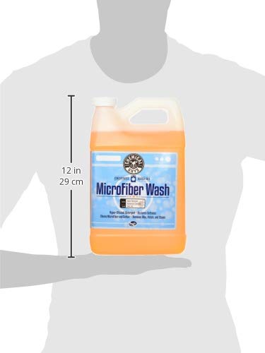 Chemical Guys Microfiber Cleaning Cloth and Car Wash Towel Detergent - Concentrated Cleaner for Towels, Microfiber Cloths, and Pads - Removes Dirt, Wax, Grease, Stains, Orange Scent - 128 oz - size: 128 Fl Oz (Pack of 1)