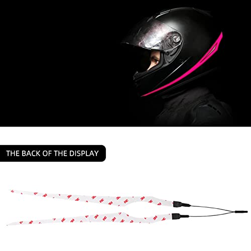 2PCS Motorcycle Helmet Light Kit, 3 Mode Ride Signal LED Light Night Riding Signal Helmet Light for Motorcycle Bike Helmet,Purple - color: 2pcs Purple