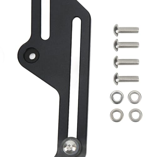 Aramox Windscreen Adjusters, Pair Motorcycle Adjustable Bracket Anodized Black Replacement for 700 XT700Z 2019?2021