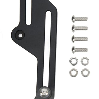 Aramox Windscreen Adjusters, Pair Motorcycle Adjustable Bracket Anodized Black Replacement for 700 XT700Z 2019?2021