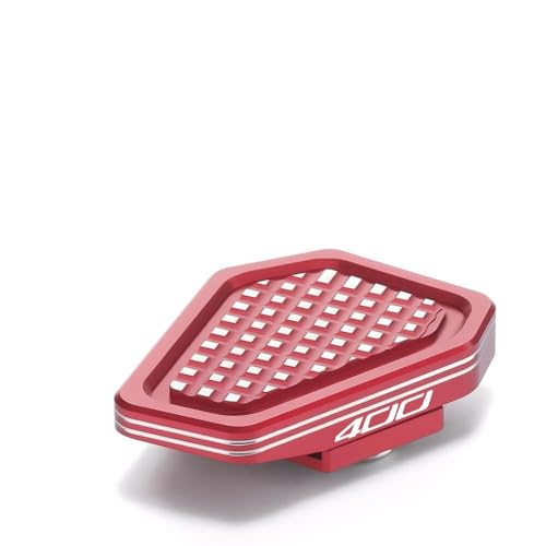 Modeer Motorcycle Widening Foot Brake Pedal Extension Compatible with Ninja 400 (2018-2024) Enlarge Anti-Slip Peg Extender Plate ninja400 Accessories (red) - color: red, size: Ninja 400