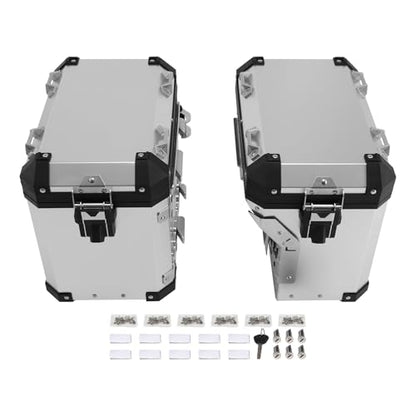 XMT-MOTO 48L Saddlebags Panniers Side Case Luggage Bag Fit For BMW R1200GS R1250GS Sliver