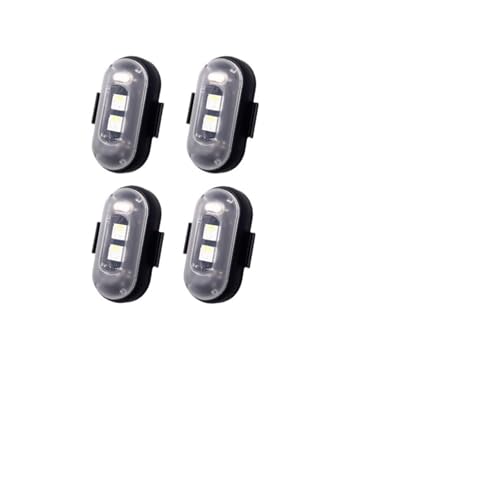 10x 4x 8Colors Wireless LED Drone Strobe Light Compatible with Motorcycle Car Bike Remote Control Warning Light Indicator Light USB Charging(4x and remote) - size: 4x and remote
