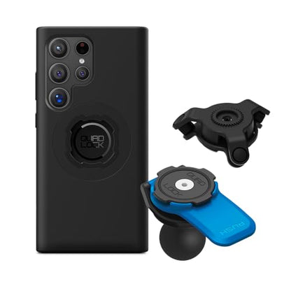 Quad Lock 1" Ball Adaptor for Motorcycle Phone Mount with Vibration Dampener and MAG Phone Case for Galaxy S24 Ultra - size: Galaxy S24 Ultra