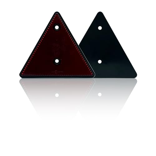 Reflector Triangle Screw on Safety Screw-Mount for golf cart Trailer Trucks Snow-Machine