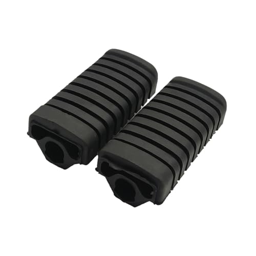 Motorcycle Footpegs Cover Rubber Sleeve Replace Parts Easy Installation Accessory Premium Anti Slip Foot Rest Shell, Black - color: Black