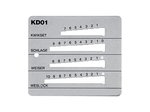 Pro-Lok 4-in-1 Key Guage - KW1, SC1, WK1, WE1 - Stainless Steel - Made in USA