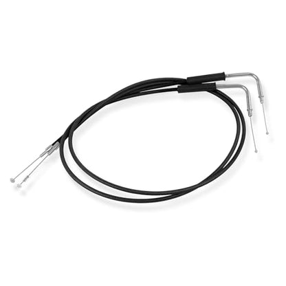 35.4" 39" 43" 47" 51" 55" 59" Stainless Steel Throttle Cable Wire Kit Idle Cable Compatible with Harley Dyna Softail XL 883 1200 Fat Boy Heritage Road King Throttle Clutch Cable Wire(43") - size: 43"
