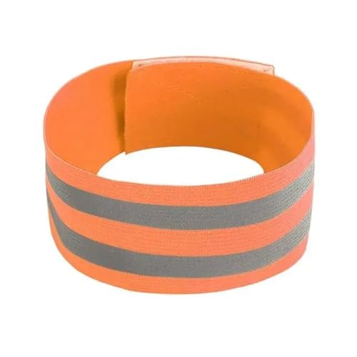 26pcs Reflective Bands Elastic Armband Wristband Ankle Leg Straps Kids Safety Reflector Tape Straps for Night Jogging Biking Running - color: Orange