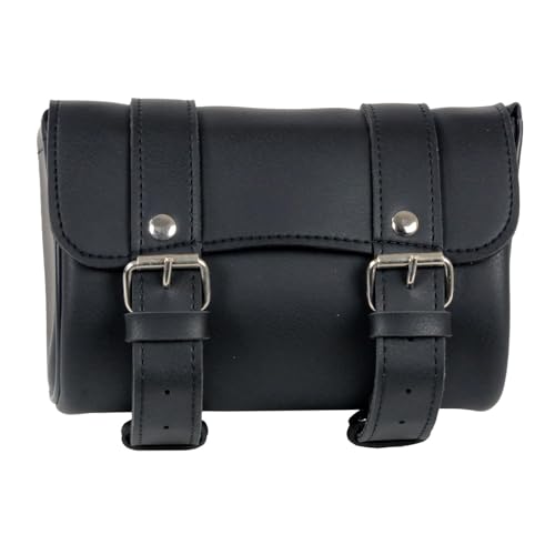 Milwaukee Leather SH62401 Black PVC Medium Motorcycle Tool Bag - One Size