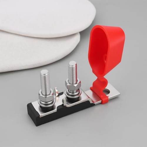 SING F LTD M8 Double Bolt Fuse Holder Dual Terminal Fuse Block 88x20x27mm for Electric Cars