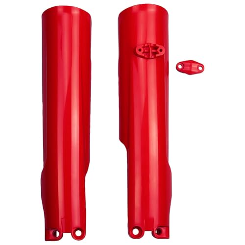 UFO Red Fork Slider Protectors Motorcycle Dirt Bike Suspension Guard Plastic Covers Compatible with Gas Gas/Husqvarna/Ktm