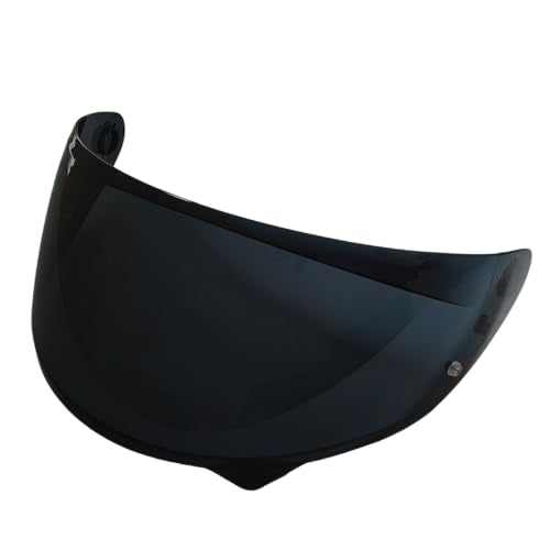 HJ-34P Helmet Visor Replacement, Motorcycle Helmet Visor Face Shield Compatible with HJC C10 (Deep Smoke) - color: Deep Smoke