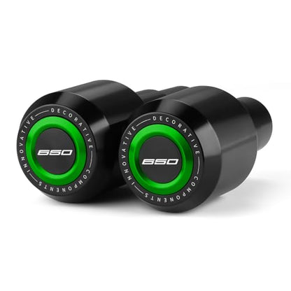 Motorcycle Frame Sliders Crash Bar Protector Compatible with K.awasaki Ninja 650 2017-2024 2025 2026 | No Cut Kits Engine Fairing Guard Falling Protection Ninja650 EX650 Accessories (Green) - color: green