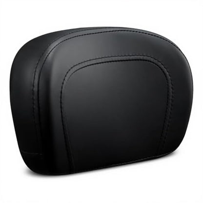 Passenger Backrest Pad Sissy Bar Cushion Compatible with Harley Touring Electra Glide Road Glide Road King Street Glide 2009-2023 - Fits Standard Height & Tall Detachable Uprights - Black PU Leather - color: Blaack#3