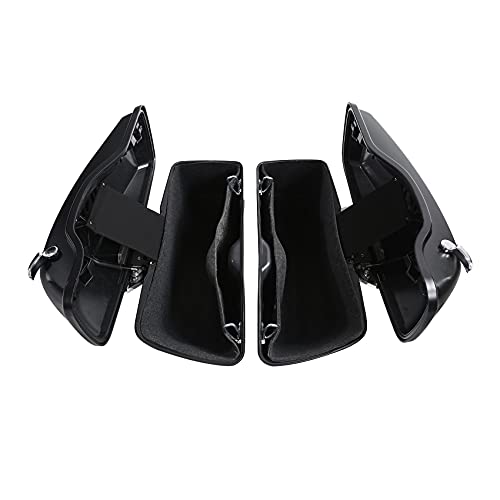 HR3 Black Denim Hard Saddlebags Compatible with 2017&2022 Street Glide Special FLHXS Road Glide Special FLTRXS 2018 Road Glide FLTRX (Replace for OEM) Fit for 2014-2023 Harley Touring Models - color: Black Denim