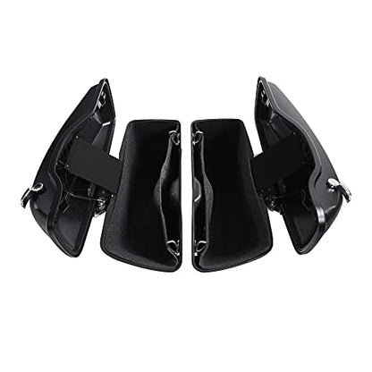HR3 Black Denim Hard Saddlebags Compatible with 2017&2022 Street Glide Special FLHXS Road Glide Special FLTRXS 2018 Road Glide FLTRX (Replace for OEM) Fit for 2014-2023 Harley Touring Models - color: Black Denim