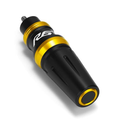 Motorcycle Exhaust Sliders Crash Protector Compatible with Y.amha YZF R6 2006 2007-2017 2018 2019 2020 2021 | Frame Slider Falling Protection YZFR6 YZF-R6 YZF600 Accessories (Gold) - color: gold
