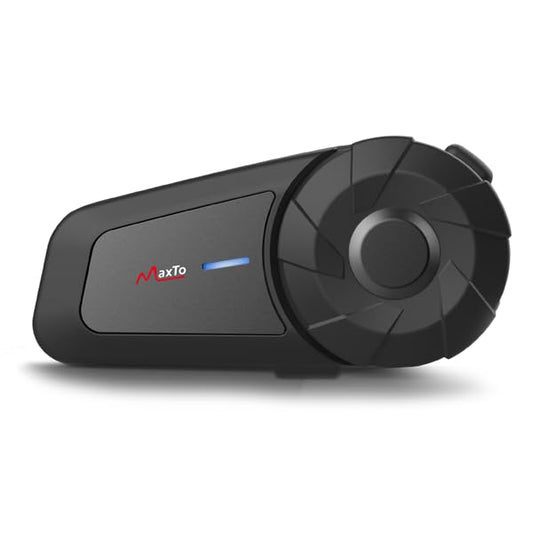 MAXTO Motorcycle Bluetooth Headset, MX1 2-Riders 800M Universal Intercom Communication Systems, HiFi Stereo Sound/IPX6 Waterproof, Motorcycle Helmet Speaker-Intercom-Headset,1 Pack - size: 1 Pack