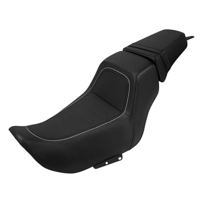 Motorcycle Driver Passenger Seat Two-up Seat Fit For Harley Nightster RH975 Nighster Special RH975S 2022-up (Black02) - color: Black