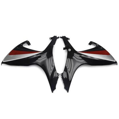 FLPRO Motorcycle Fairing Kit Compatible for Suzuki 06 07 GSXR600 GSXR750 K6 2006 2007 GSX-R600 GSX-R750 Fairings ABS Plastic Injection Bodywork Gloss Red Black - color: Glossy Red Black