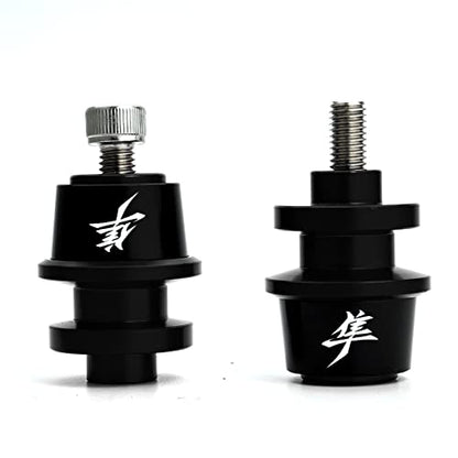 MOWOK Fits For SUZUKI Hayabusa GSX1300R GSX 1300R Gen 3 1999-2021 2022 2023 2024 2025 2026 Accessories Motorcycle M8 Swingarm Spools Slider Stand (Black) (Black) - size: Black