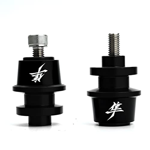 MOWOK Fits For SUZUKI Hayabusa GSX1300R GSX 1300R Gen 3 1999-2021 2022 2023 2024 2025 2026 Accessories Motorcycle M8 Swingarm Spools Slider Stand (Black) (Black) - size: Black