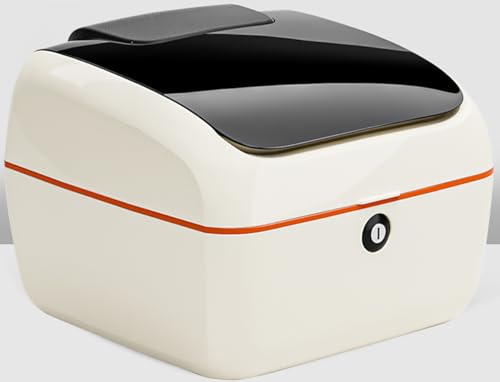 Motorbike Top Cases, Top Box for Motorcycle Trunk Box with Lock for Storage Helmet, Luggage Box for Motorcycle Scooter Moped,White - color: White