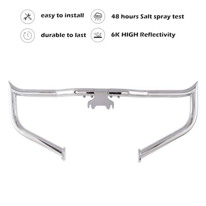 Kinglemc Crash Bar Engine Guard Highway Bar for Harley Davidson Road King Street Glide Electra Glide 14-2025 (Chrome) - color: Chrome, size: 2014-2025 Touring Models except Road Glide/CVO