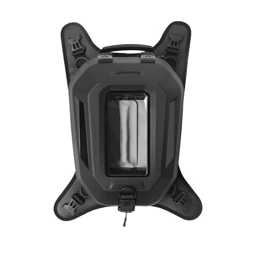 Rhinowalk Motorcycle Tank Bag Waterproof Hard Shell Motorbike Tank Bag with Touch Screen Phone Pocket, Detachable Top Cover, 5.6L Backpack Motor Cycle Accessories