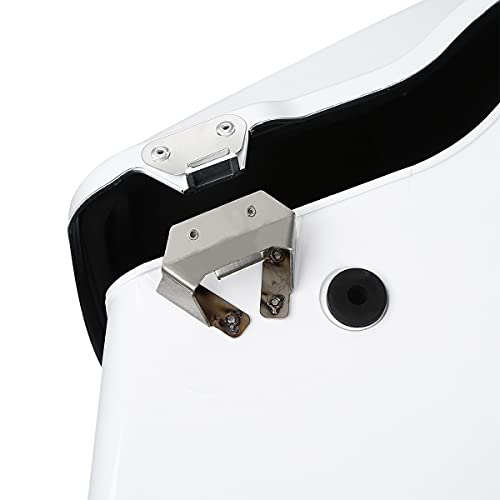 XMT-MOTO Stretched Hard Saddlebags Saddle bags Fit for Harley 1994-2013 Touring models road glide road king ultra street glide electra glide and 1984-2017 Softail models White - color: White, size: Stretched