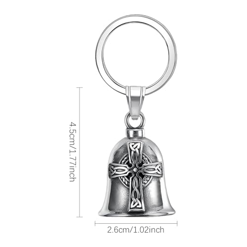 Protective Metal Accessory - Motorcycle Bell, Unique Legend Biker Riding Bell Hanger | Keychain Motorcycle Bells with - color: Keychain