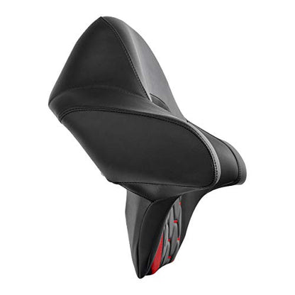 C.C. RIDER Wrap Around King Tour Trunk Backrest fit for Harley Touring Road King Street Glide Road Glide Electra Glide 2014-2024 - color: Passenger Backrest 23#Black+Red