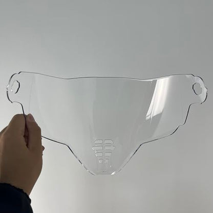 YMTSGEA Airflite Helmet Visor Replacement for IC-06.Motorcycle Helmet Shield Windshield Sunshield PC Lens UV Protection Compatible with Airflite IC-06 (Clear) - color: Clear