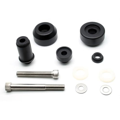 MZS Motorcycle Frame Sliders Compatible with ZX10R ZX-10R 2016-2026, Falling Crash Protector Guards No Cut Kits Black - size: ZX10R