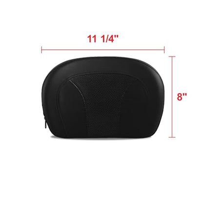 Sissy Bar Passenger Backrest Pad fits for Harley Davidson HD Touring Model 1997-2026(P/N 52300324, 52627-09, 54247-09, 52933-97b,52805-97B,52723-06,5230057,52300258) (Style 4) - color: Style 4