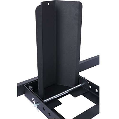 Adjustable Motorcycle Wheel Chock, Heavy Duty Motorcycle Stand 1800 Lbs Weight Capacity (Black) - color: Black