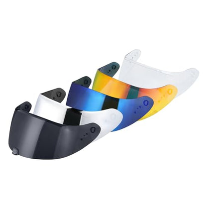 R420 Visor Shield Repalcement, UV Protection Outer Face Helmet Shield Compatible with R420 Motorcycle Accessories (Clear) - color: Clear