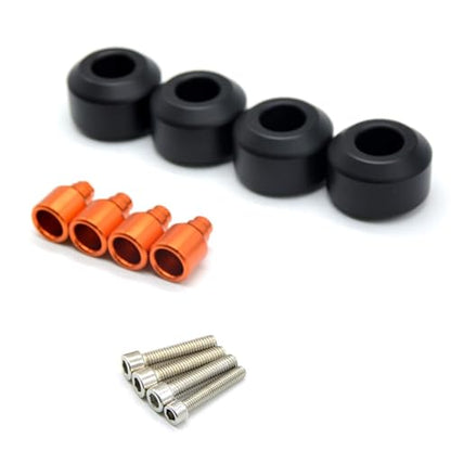 4 Pcs Motorcycle Front Rear Fork Wheel Frame Slider Crash Protector for Duke390 Duke125 Duke200 Duke250 RC 125 200 250 390