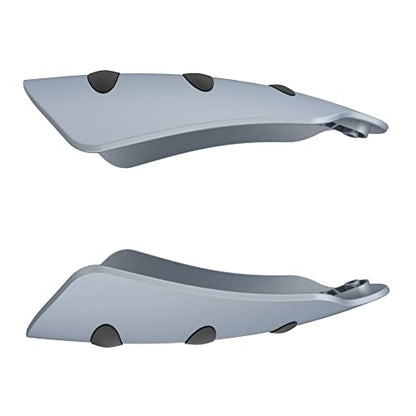 US Stock Advanblack Color Matched Hand Guard For Harley Touring & Softails - color: Baracuda Silver Denim
