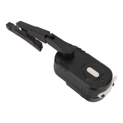 RiToEasysports Motorcycle Helmet Wiper Motorbike Visor Wiper Universal Helmet Rechargeable 2 Speed Switch 800mAh Battery with Extendable Bracket for Most Motorcycle Electric Vehicle