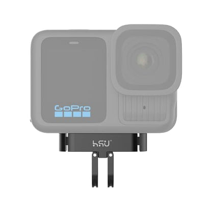 HSU Magnetic Latch Mount for GoPro Hero 13 Black/GoPro Max 2, Quick Release Mount with 1/4''-20 Screw Hole Tripod Connector Port, Metal Dual-Latch Design, GoPro Mission 1/1 PRO Accessory