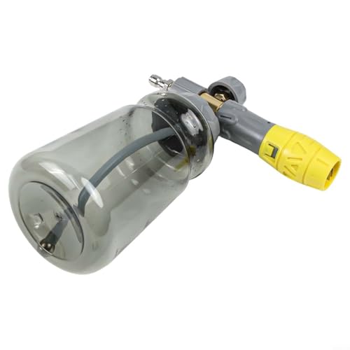 Dual Purpose Foam Spray Bottle 1000ml with Nozzle Connecting Rod for Car Wash Motorcycle Roof Driveway Cleaning(1set)