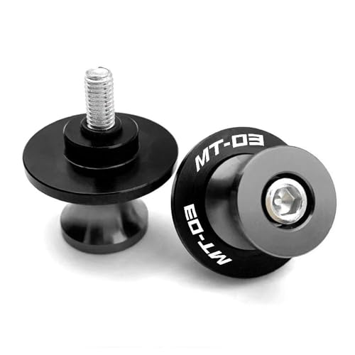 M6 for Yamaha MT03 MT-03 2005-2023 2022 2021 2020 2019 2018 2017 2016 Motorcycle Accessories Swingarm Spool Slider Stand Screws-Silver - color: Silver