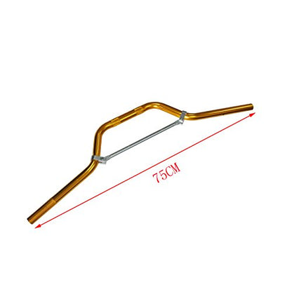 JRL 7/8" Mid Handlebars Handle Bars Fit ATV Pit Dirt Bike Offroad Motorcycle (Yellow) - color: Yellow