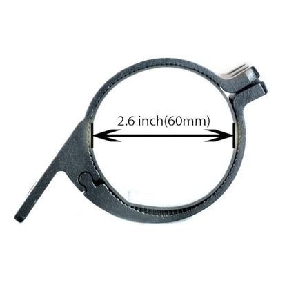 2.6 Inch Bull Bar Tube Mount Clamps JIUHUAN LED Light Bar Mounting Brackets Roof Roll Cage Holders for Offroad Trucks ATV SUV 2pcs - size: 2.6inch-L002